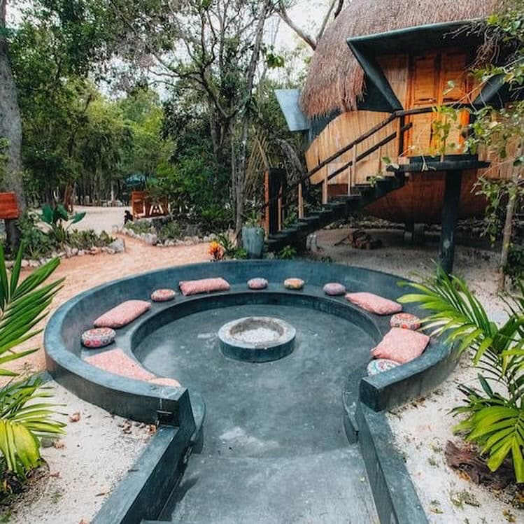Outdoor Ceremony Area for Small Group Retreats Tulum — AB Tulum Retreats gallery image