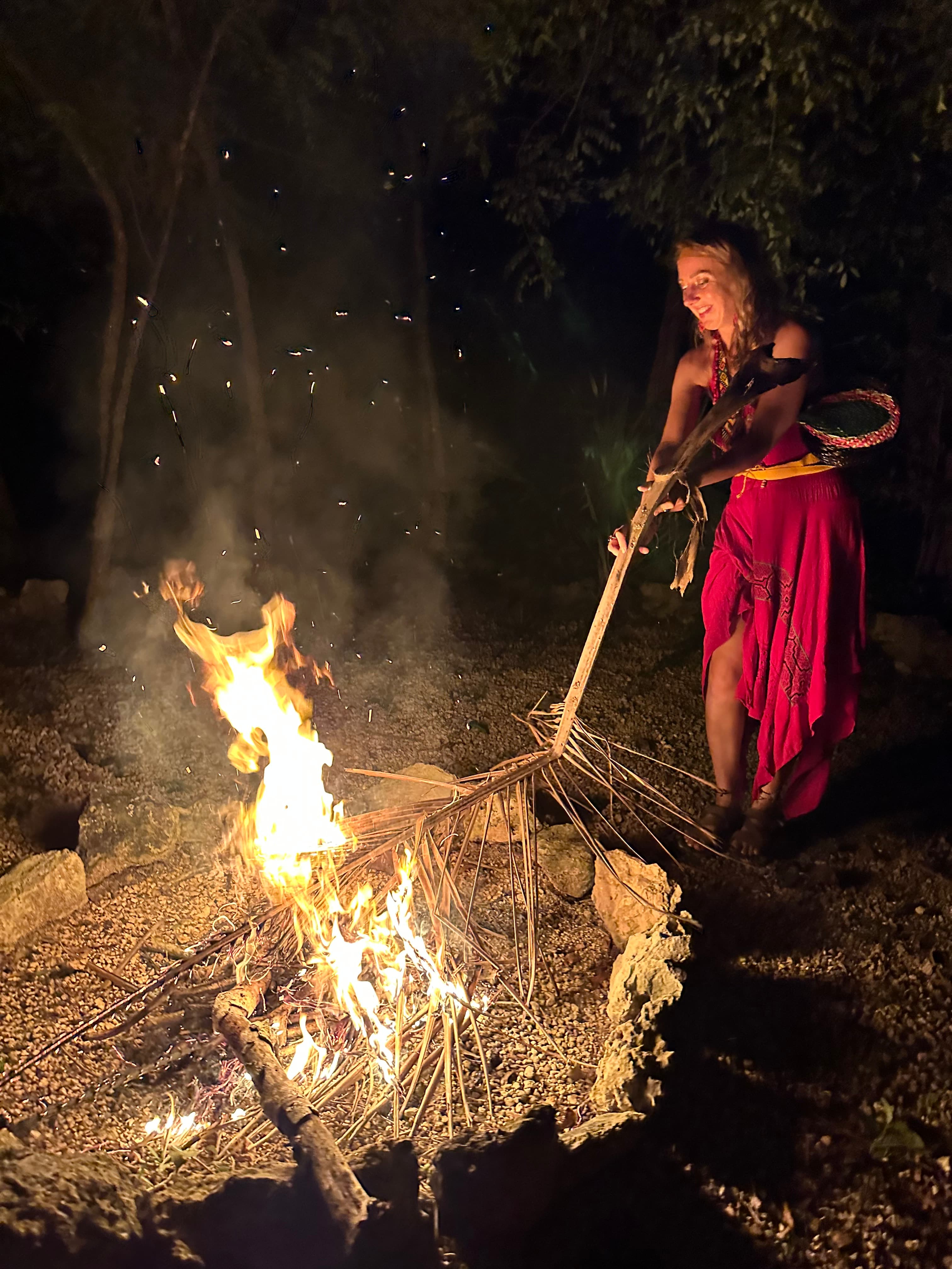 Night Ceremony Circle for Ayahuasca Retreat Tulum — AB Tulum Retreats gallery image